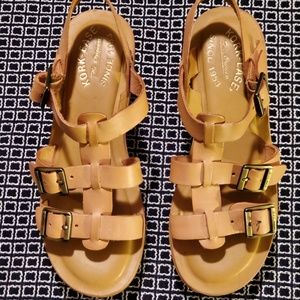 Kork-ease Wedge Platform Women Size 7M Tan